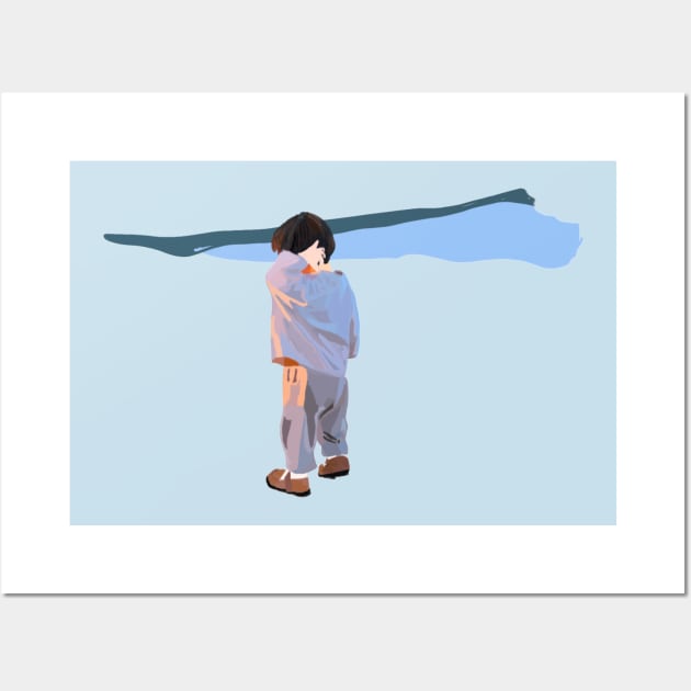 A Boy Scratching His Head Wall Art by Sara By Toto